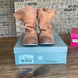 Antelope Leather slouch boots